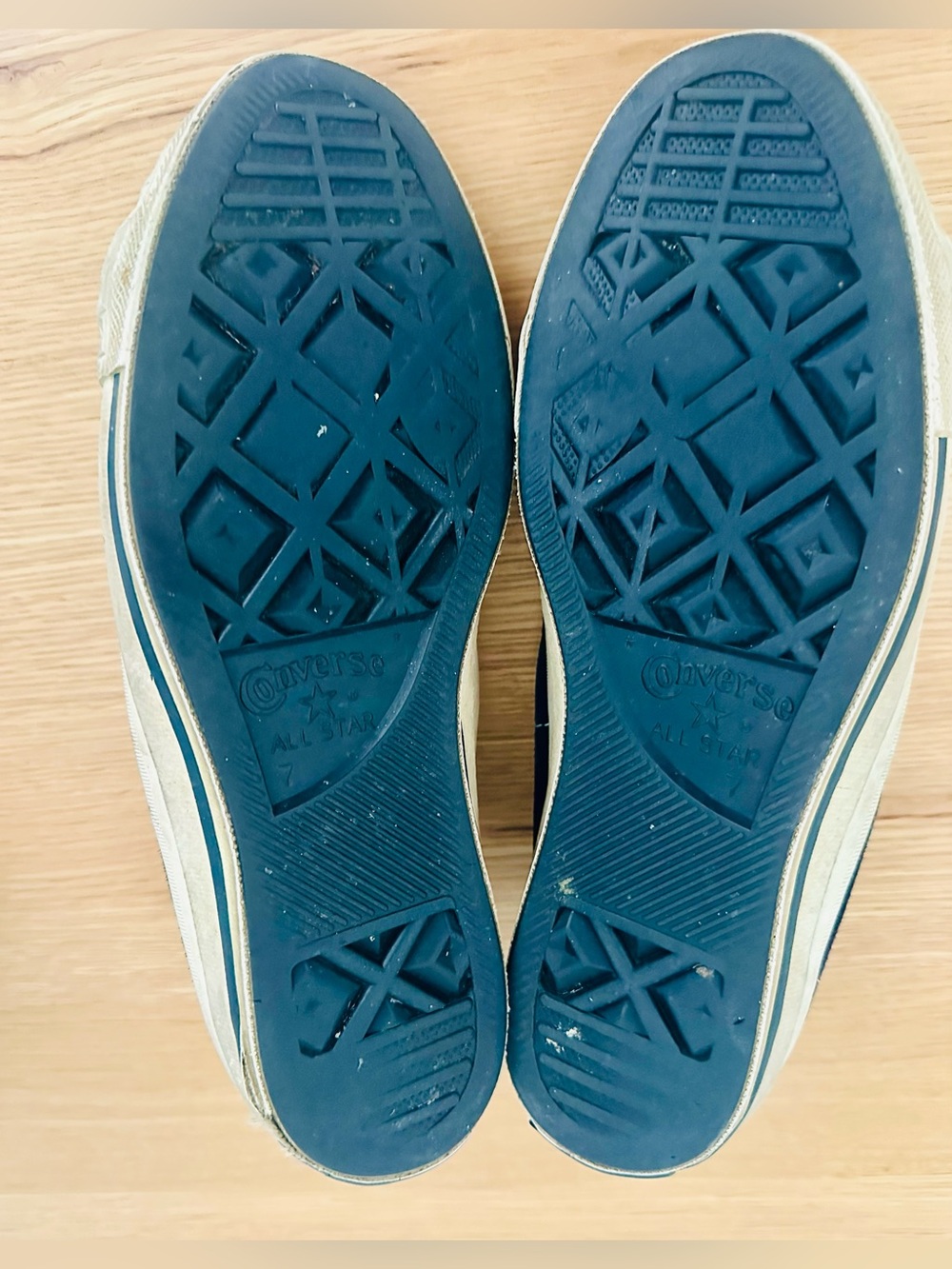 Vintage 1995-96 CONVERSE navy/white suede One Star Sneakers - Picture 6 of 8